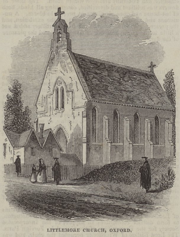 Littlemore Kerk, Oxford (gravure) door English School