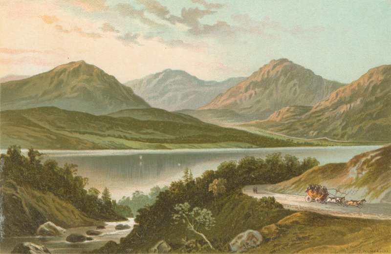 Loch Lomond vanaf de Weg naar Stronaclacher door English School