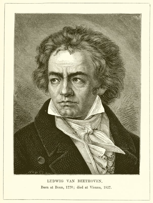 Ludwig Van Beethoven door English School