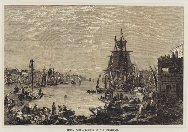 Malta (kleur litho) door English School