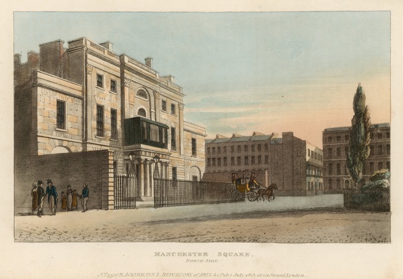 Manchester Square, noordzijde door English School
