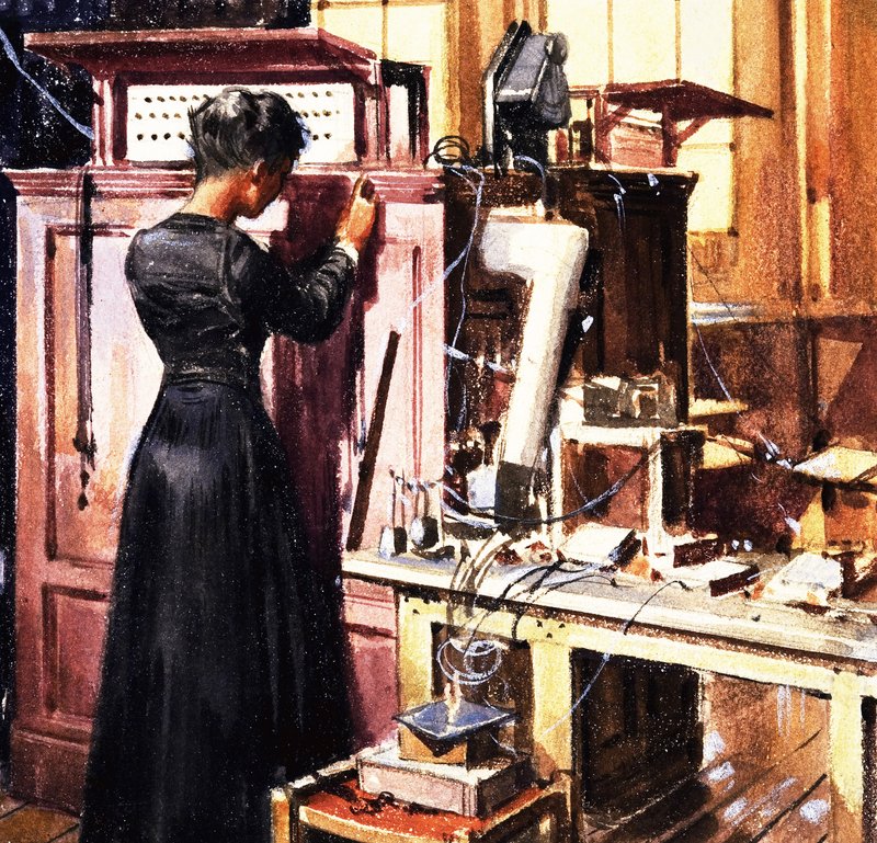 Marie Curie door English School