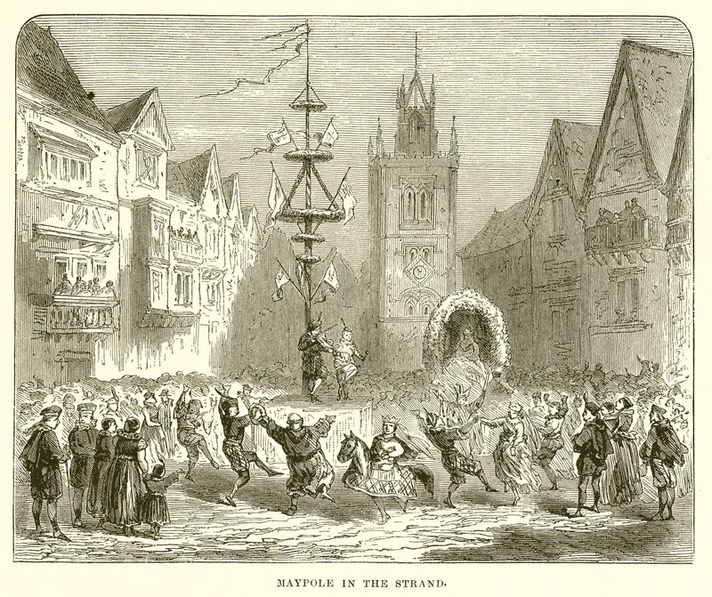 Meiboom in de Strand door English School
