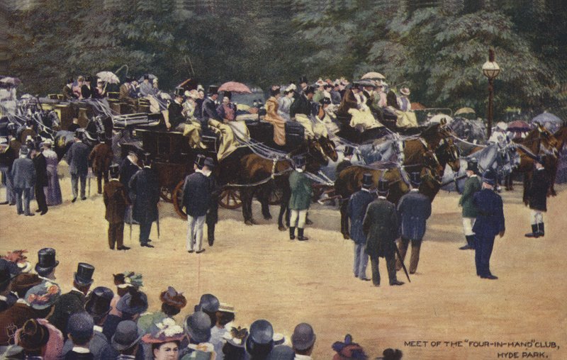 Ontmoeting van de Four-in-Hand Club, Hyde Park door English School
