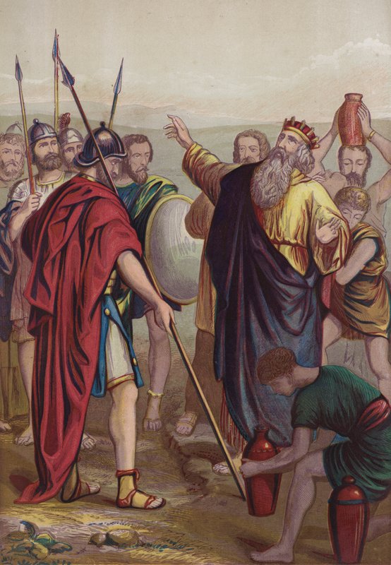 Melchizedek zegent Abram door English School