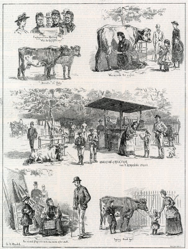 Melkmarkt in St Jamess Park door English School