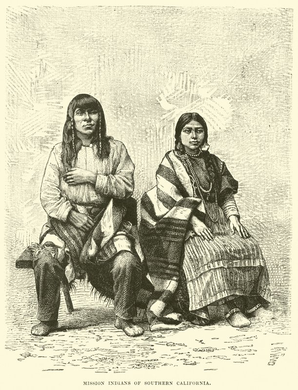 Missie Indianen van Zuid-Californië door English School