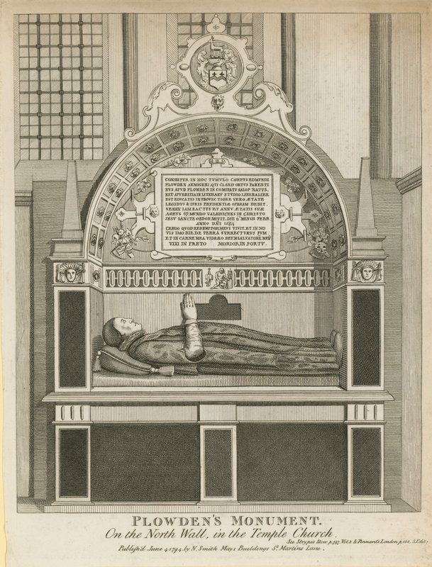 Monument voor Edmund Plowden door English School