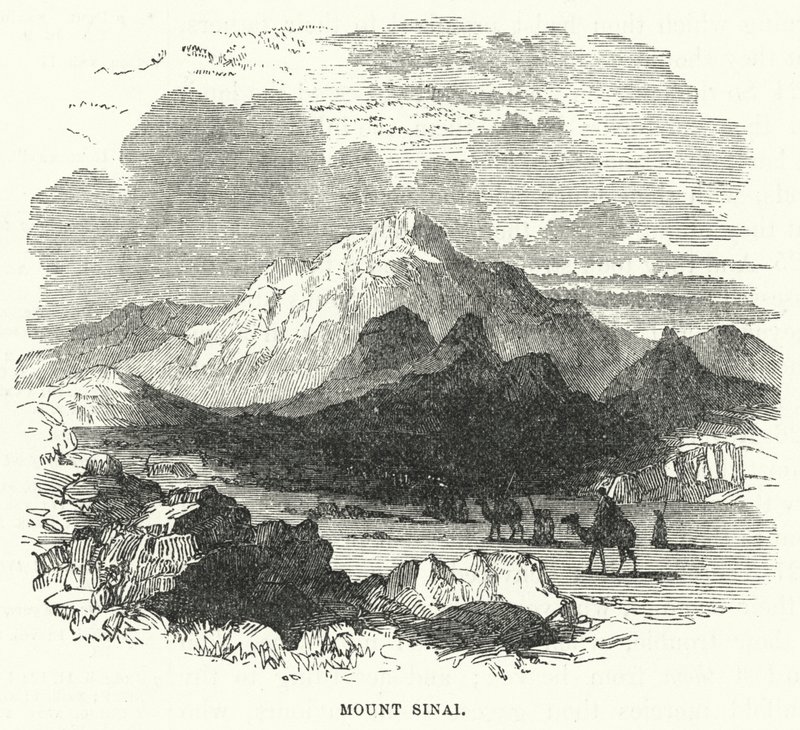 Berg Sinaï (gravure) door English School