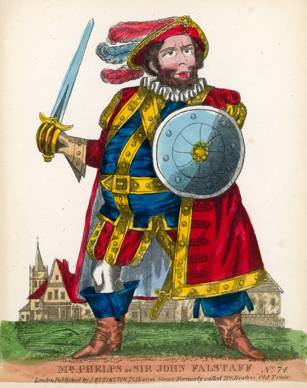 Mr Phelps als Sir John Falstaff door English School