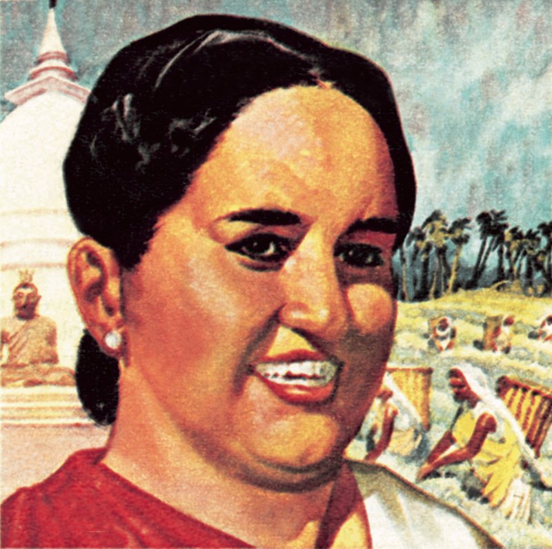 Mevrouw Sirimavo Bandaranaike door English School