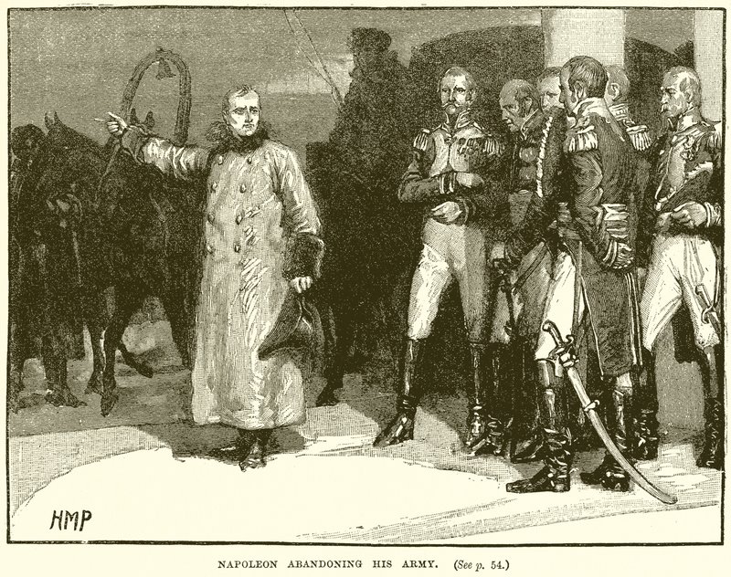 Napoleon verlaat zijn leger door English School