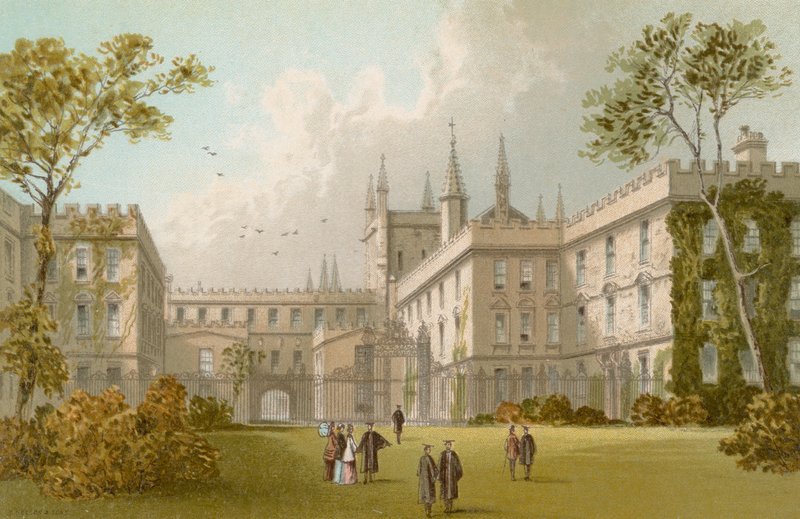 New College--Oxford door English School