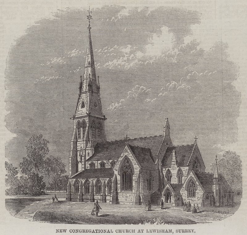 Nieuwe Congregational Kerk in Lewisham, Surrey door English School