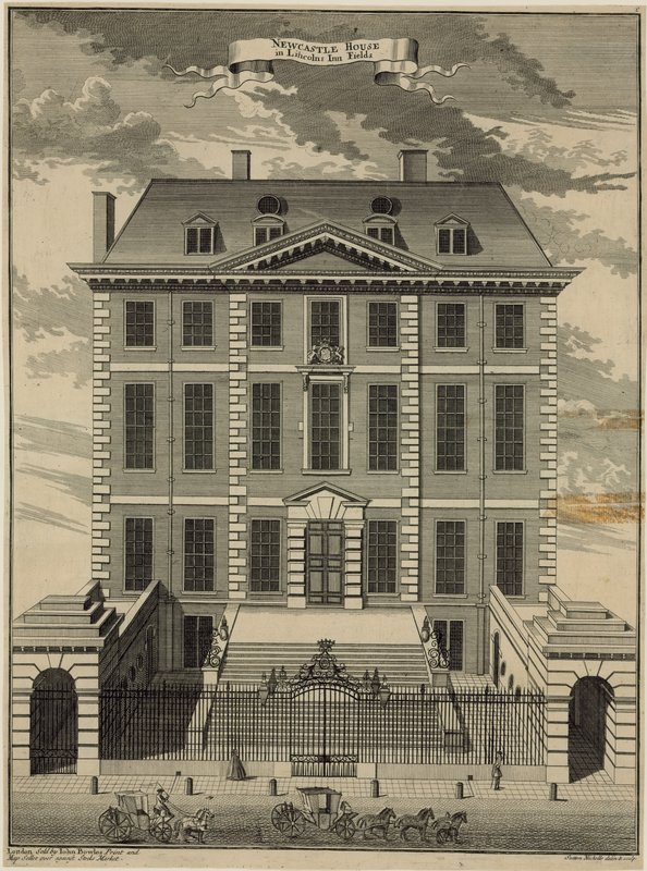 Newcastle House in Lincolns Inn Fields door English School
