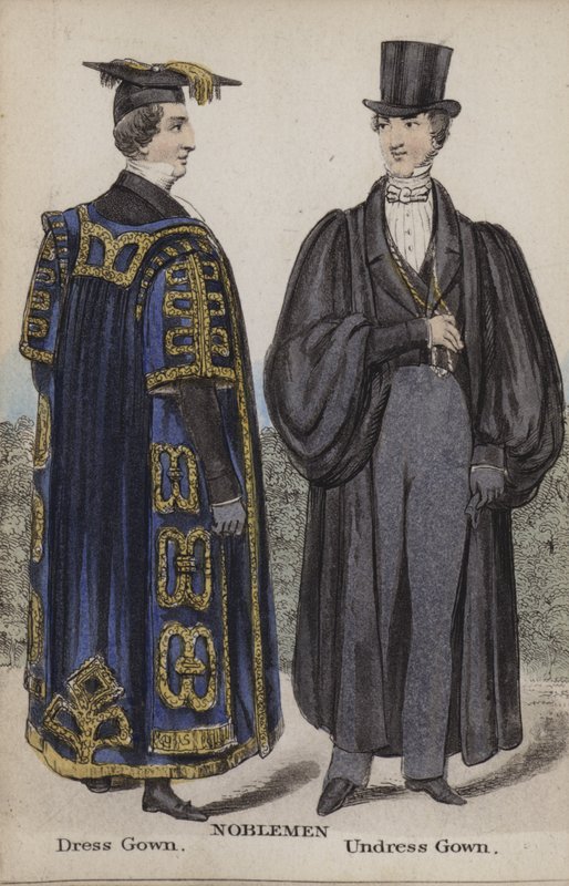 Edelmannen in Cambridge, Dress Gown, Undress Gown door English School