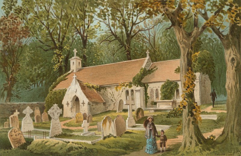 Oude Kerk--Bonchurch--Isle of Wight door English School