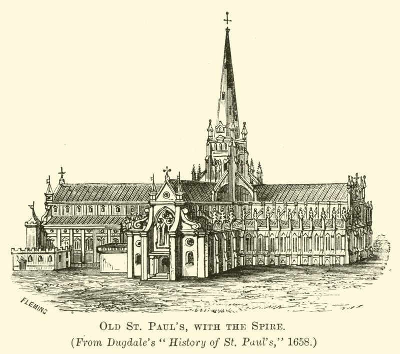 Oude St. Pauls met de Torenspits door English School