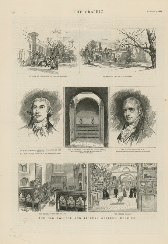 Oude college en schilderijgalerij in Dulwich door English School
