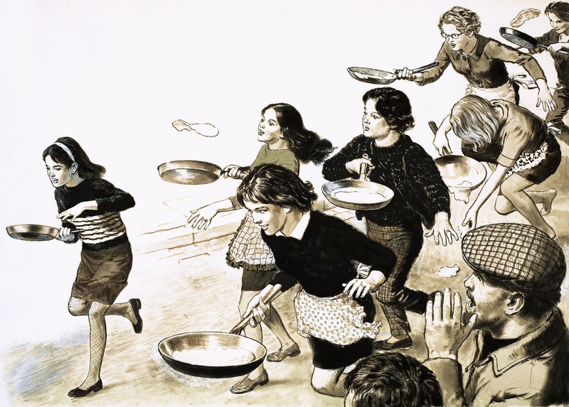 Pannenkoekenrace door English School