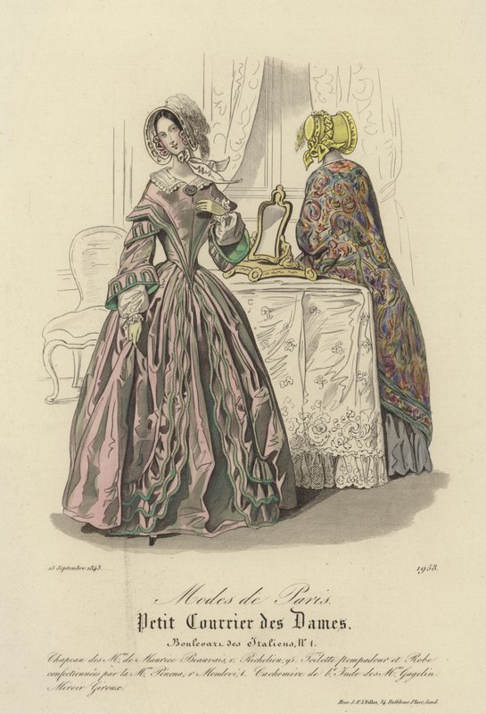 Parijse mode, 1843 door English School