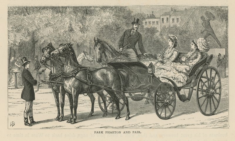 Park phaeton en paar door English School