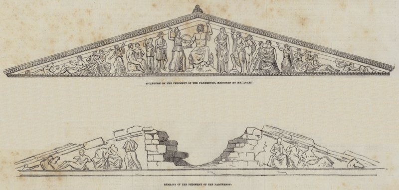 Parthenon (gravure) door English School