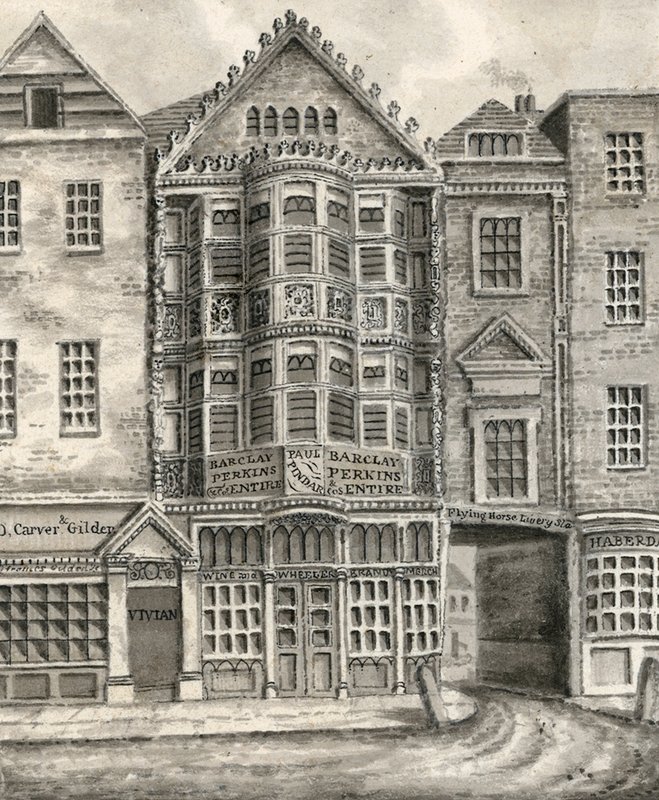 Paul Pinders Huis, Bishopsgate Street door English School