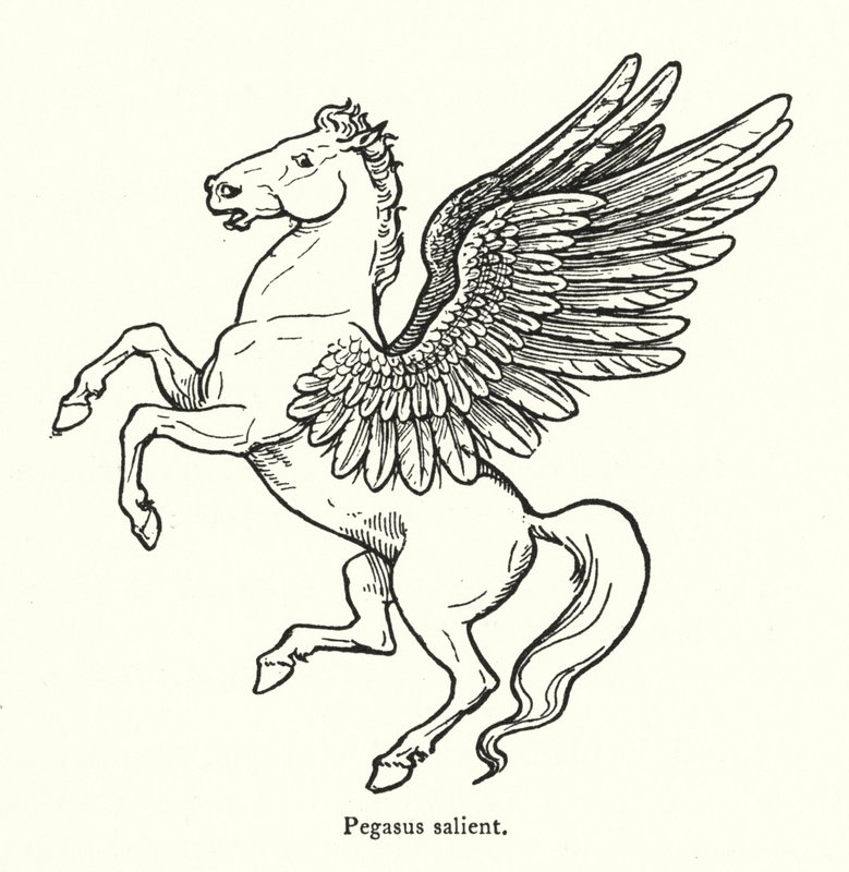 Pegasus rijzend door English School