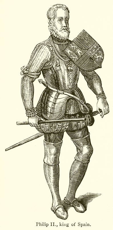 Filips II, Koning van Spanje door English School