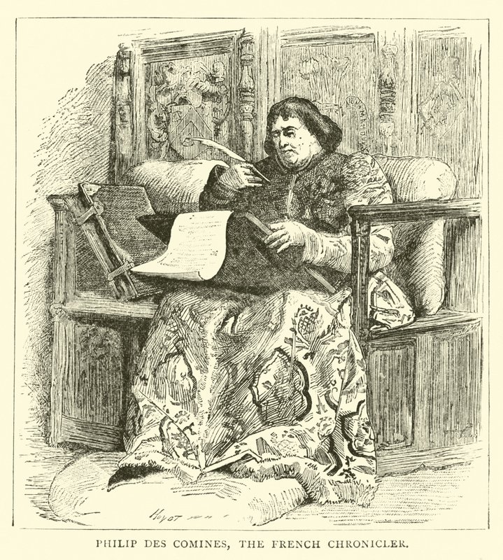 Philip des Comines, de Franse kroniekschrijver door English School