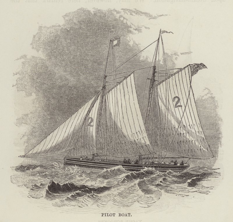 Loodsboot (gravure) door English School