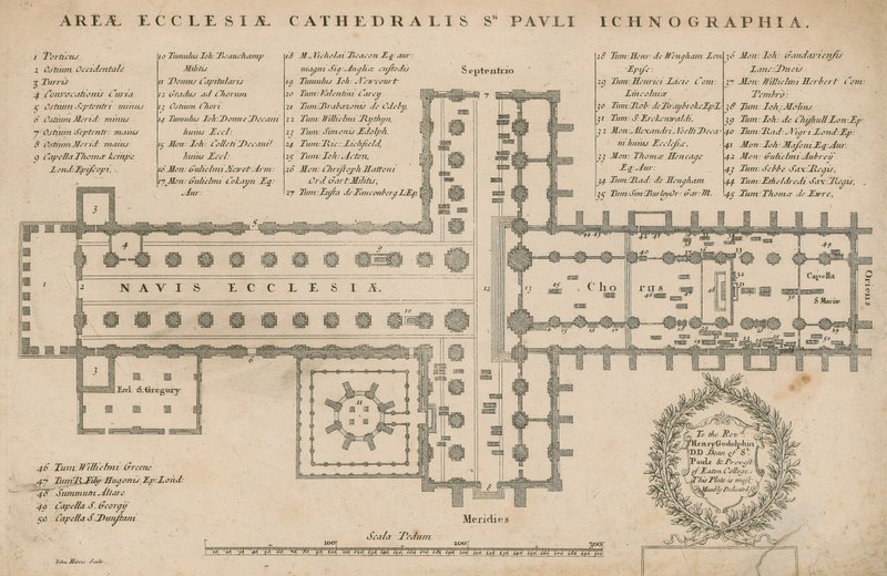 Plattegrond van de St. Paul