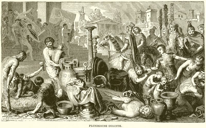 Plundering van Korinthe door English School