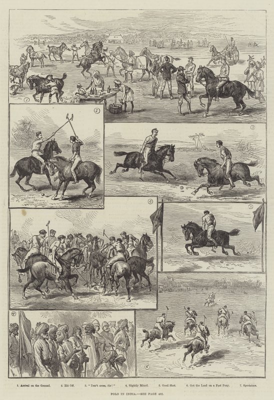 Polo in India (gravure) door English School