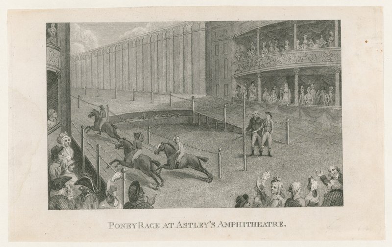 Pony Race in Astleys Amfitheater door English School