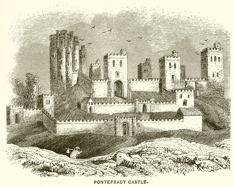 Pontefract Kasteel door English School