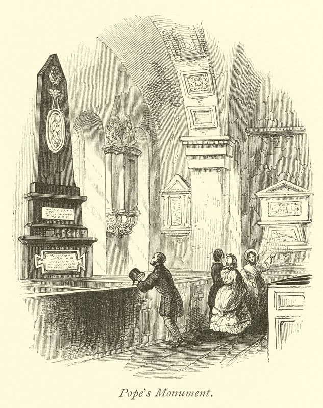 Paus Monument door English School