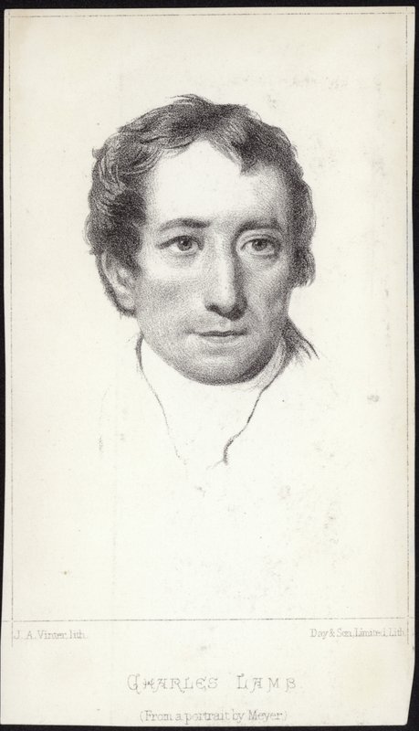 Portret van Charles Lamb door English School