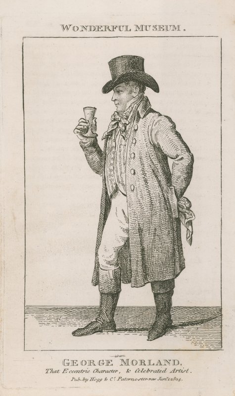 Portret van George Morland door English School