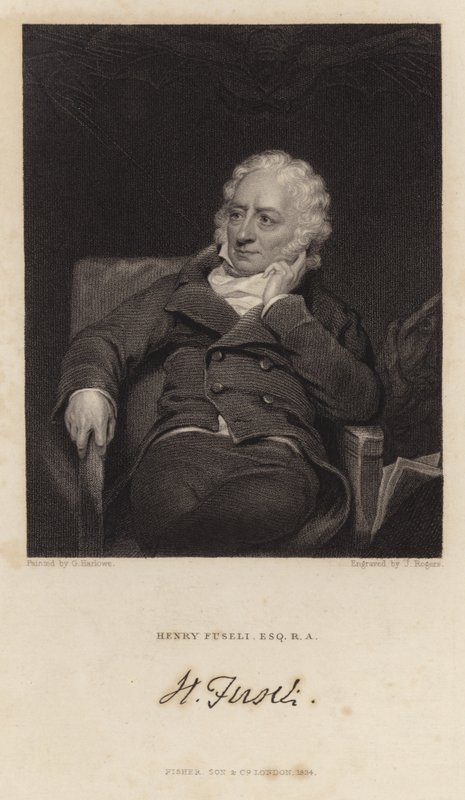Portret van Henry Fuseli door English School