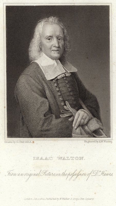 Portret van Izaak Walton door English School