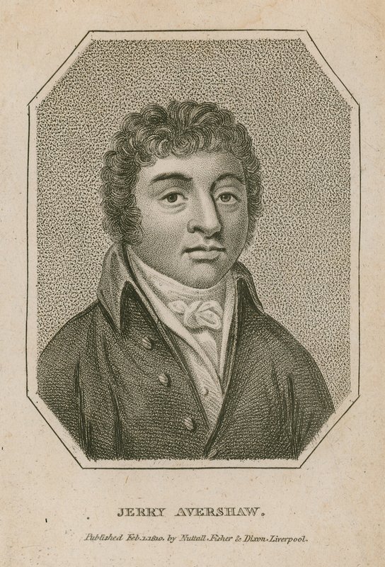 Portret van Jerry Avershaw door English School