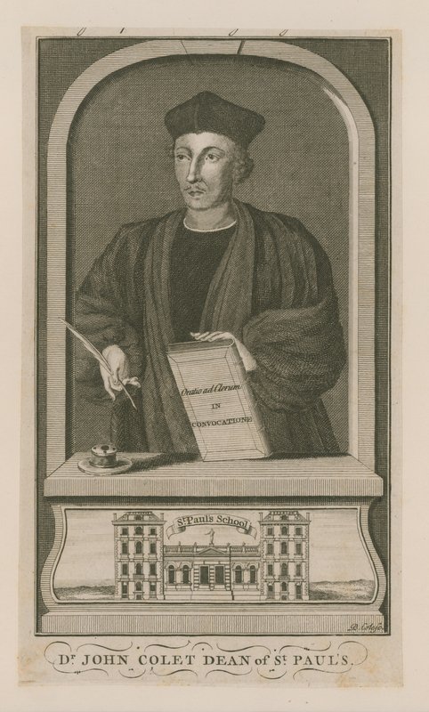 Portret van John Colet door English School