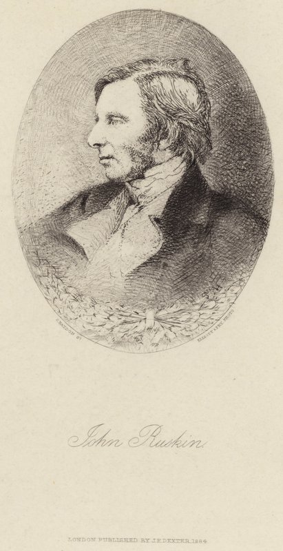 Portret van John Ruskin door English School