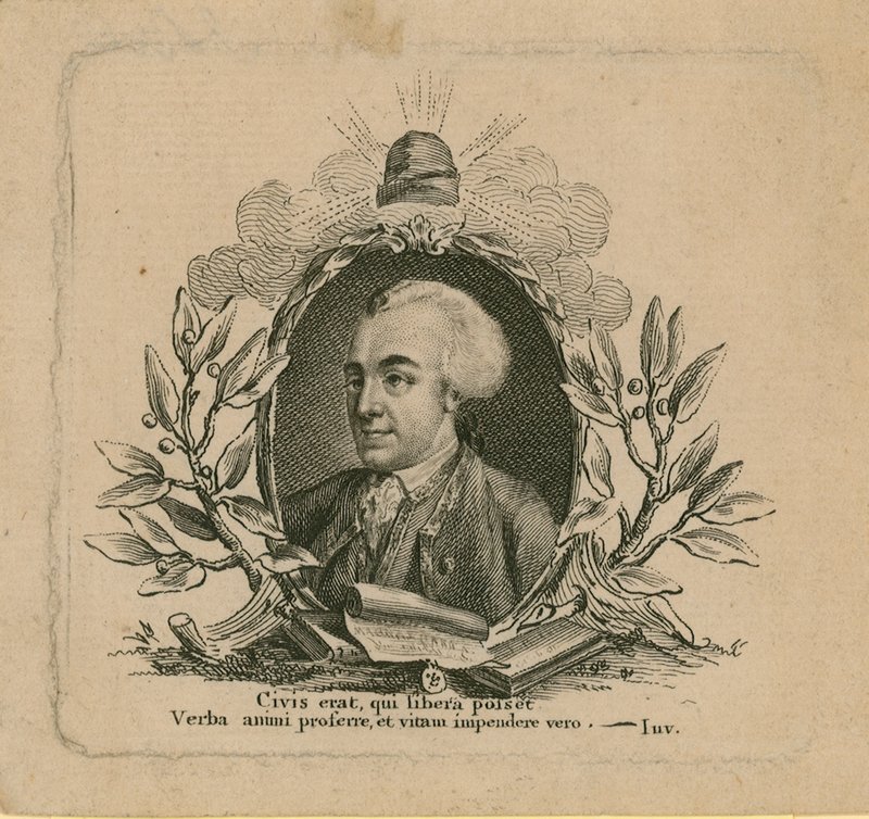 Portret van John Wilkes door English School