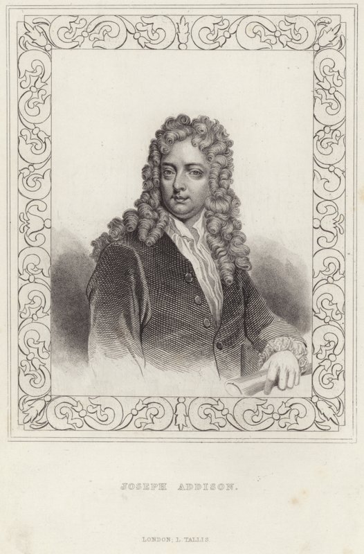 Portret van Joseph Addison door English School