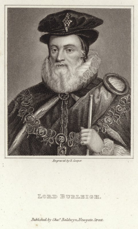 Portret van Lord Burleigh door English School