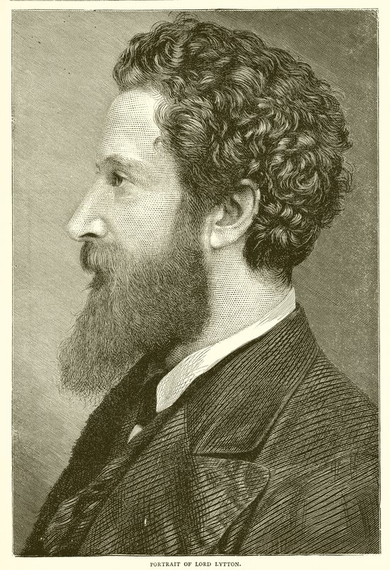 Portret van Lord Lytton door English School