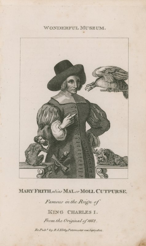 Portret van Mary Frith door English School